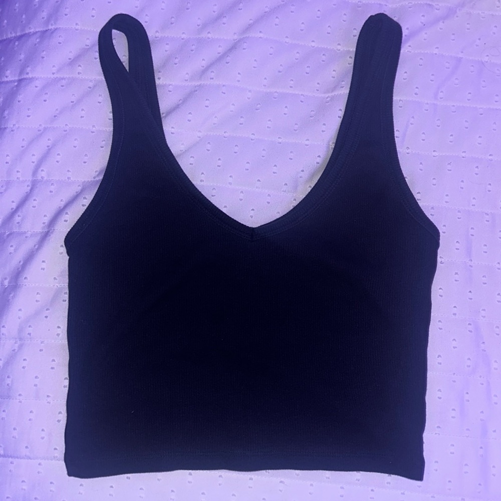 Zara M basic black tank top
